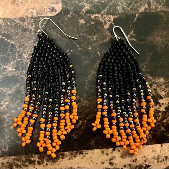 Brand New Fringe Beaded Earrings - Picture 1 of 1